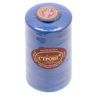 Нитки швейные 100% PE 40/2 цв 1173 голубой темный (боб 5000ярдов) СТРОНГ