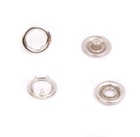 Кнопка рубашечная цв никель медицинская сталь 9,5мм кольцо (уп ок.1440шт) КР-06 Tal's sts