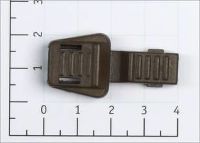 Концевик пластик Z43-23 крокодильчик цв хаки S305 (уп 100 шт)