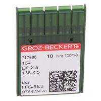 Иглы GROZ-BECKERT DPx5 (134) FFG/SES №100/16 (уп.10шт.)