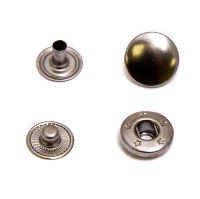 Кнопка L-12 цв черный никель нерж 12,5мм (уп ок.1440шт) КЛ-08 Strong