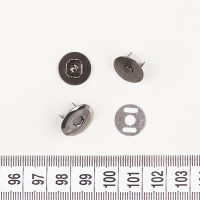 1012 черный никель Кнопка магнитная 16мм (упаковка 200 штук)