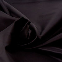 Ткань курточная Таффета 190T, WR/PU, 60гр/м2, 100пэ, 150см, черный/S580, (рул 100м)_TPX054