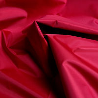 Ткань курточная Таффета 190T, WR/PU Silver, 65гр/м2, 100пэ, 150см, красный/S172, (рул 100м)_TPX054