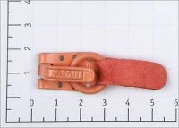 Крючок шубный цв рыжий кожаный (уп 50шт) Ami 12