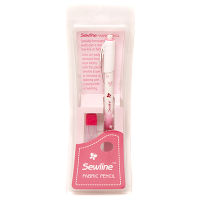 Карандаш для ткани автоматический с 6 запасными грифелями розового цвета FAB50041 Sewline