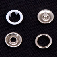 Кнопка рубашечная цв белый нерж 9,5мм кольцо (уп ок.1440шт) КР-06 Микрон