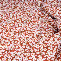 Ткань Вискоза 110гр/м2, 100вск, 145см, цветы, красный/S850, 8081/3_CHI