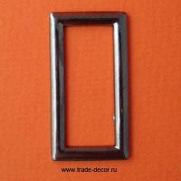 Рамка металл 40мм цв черный никель ВР1025  (уп.144 шт)