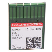 Иглы GROZ-BECKERT DCx27 (Bx27) №100/16 (уп.10шт.)