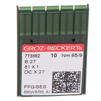 Иглы GROZ-BECKERT DCx27 (Bx27) FFG/SES №65/9 (уп.10шт.)