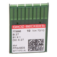 Иглы GROZ-BECKERT DCx27 (Bx27) FFG/SES №70/10 (уп.10шт.)