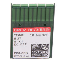 Иглы GROZ-BECKERT DCx27 (Bx27) FFG/SES №75/11 (уп.10шт.)