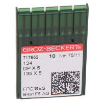 Иглы GROZ-BECKERT DPx5 №75 SES (уп.10шт.)