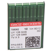 Иглы GROZ-BECKERT UY 128 GAS SES №80 (уп.10шт.)