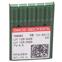 Иглы GROZ-BECKERT UYx128 GAS FFG/SES №80/12 (уп.10шт.)