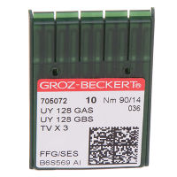 Иглы GROZ-BECKERT UYx128 GAS FFG/SES №90/14 (уп.10шт.)