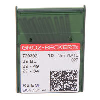 Иглы GROZ-BECKERT BLx29 (LWx6T) №70/10 (уп.10шт.)