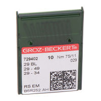 Иглы GROZ-BECKERT BLx29 (LWx6T) №75 (уп.10шт.)