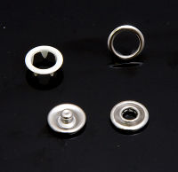 Кнопка рубашечная цв белый глянцевый нерж 9,5мм кольцо (уп ок.1440шт) КР-06 Tal's