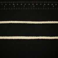 Шнур для одежды цв белый 6мм (уп 100м) ХБ