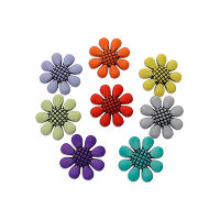 Пуговицы декоративные Buttons Galore 4201 Цветы (уп 1 блистер)