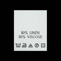С508ПБ 50%Linen 50%Viscose - составник - белый (уп 200 шт.)