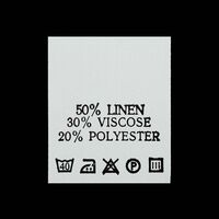 С514ПБ 50%Linen 30% Viscose 20% Polyester - составник - белый (уп 200 шт.)