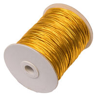 Резинка шляпная цв золотой яркий 2мм (уп 100м) БС 0370-6200