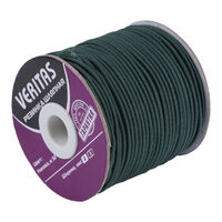 Резинка шляпная цв зелёный тёмный 2мм (уп 50м) Veritas S-890