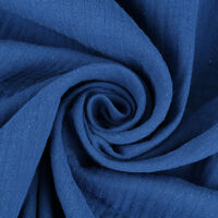Ткань Муслин 120гр/м2, 100хб, 135см, синий темный, 7485 #10_TOG06