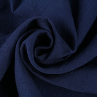 Ткань Лен Бохо Крэш 140гр/м2, 80вск/20нейл, 150см, синий темный, VT-11590/C#18_TOG01