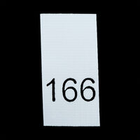 Р166ПБ 166 - размерник - белый (уп.200 шт)
