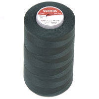 Нитки швейные 100% PE 50/2 цв S-890 зеленый темный (боб 5000ярдов) VERITAS