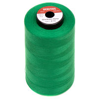 Нитки швейные 100% PE 50/2 цв S-876 зеленый (боб 5000ярдов) VERITAS