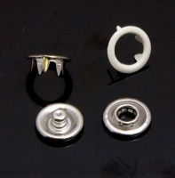 Кнопка рубашечная цв белый матовый нерж 9,5мм кольцо (уп ок.1440шт) КР-06 Tal's