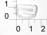1209Т прозрачный Крючок пластик ширина=12мм (упаковка 1000 штук)