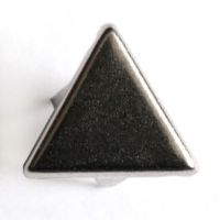 303-W черный никель 8мм Украшение на шипах "клепка" металл (упаковка 10000 штук)