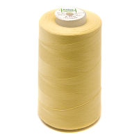 Нитки швейные 100% PE 40/2 цв 1381 желтый грязный (боб 5000м) EURON